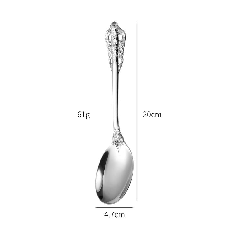 Elegant fish fork with artistic handle design Kalsten