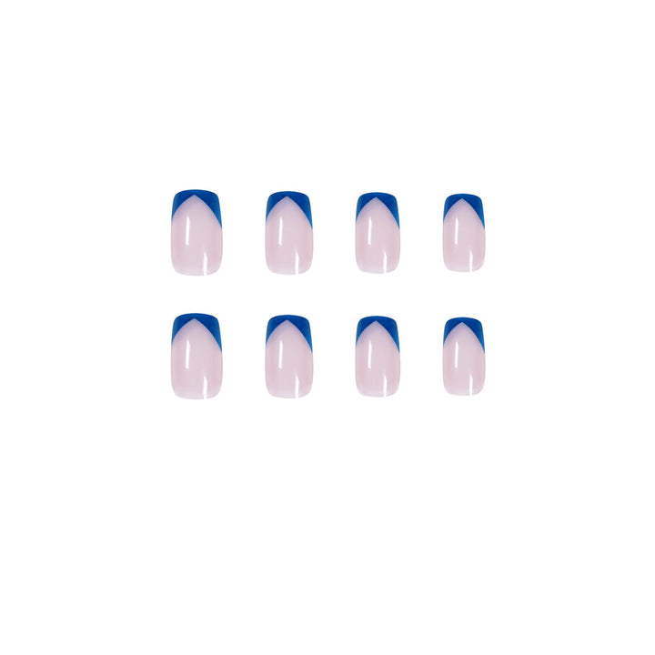 Stylish nail art with modern French tips Kalsten