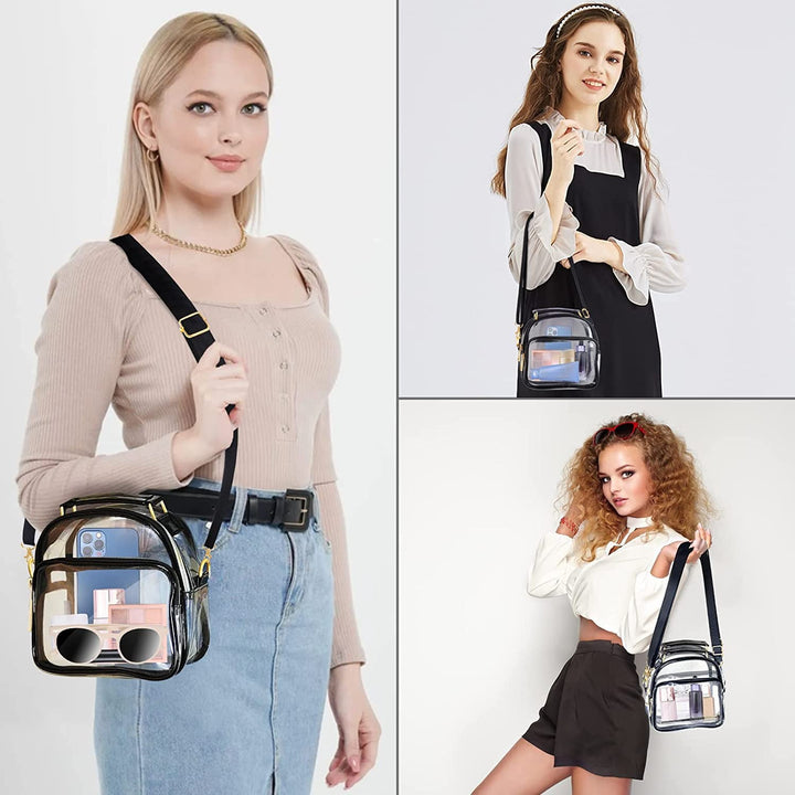 Transparent shoulder bag with removable shoulder strap Kalsten