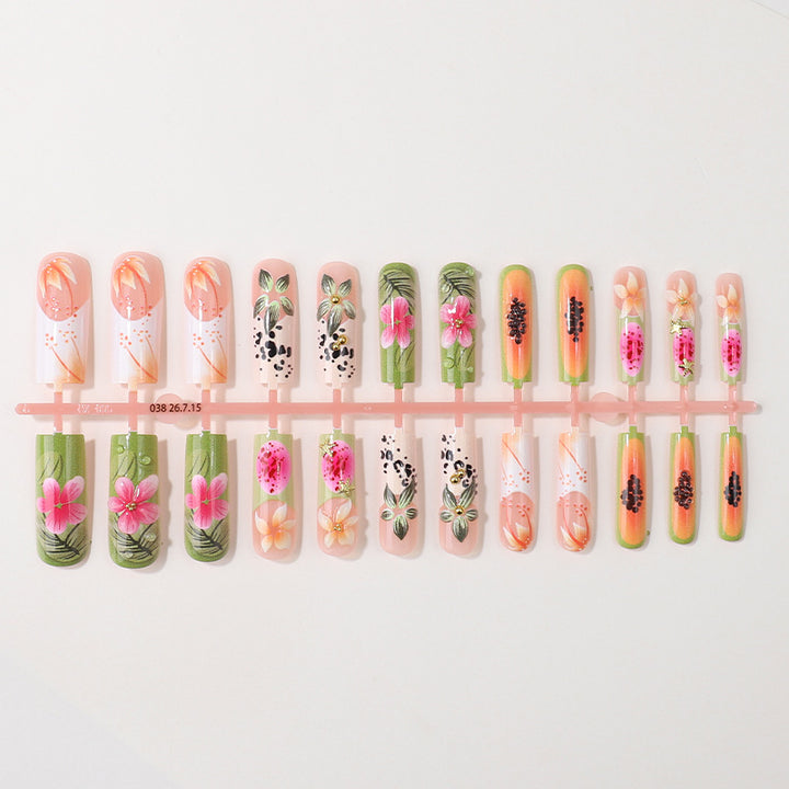 Floral Themed Nail Tips Box Set Kalsten