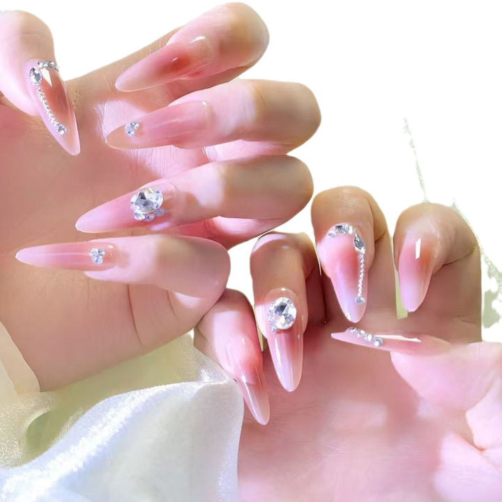 Luxury Rhinestone Enhanced Nail Art Kalsten