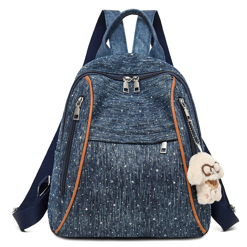 Casual Denim-Style Backpack Kalsten