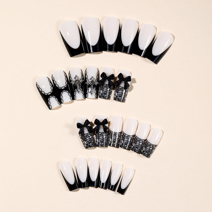 Gothic Inspired Stiletto Nail Art Extensions Kalsten