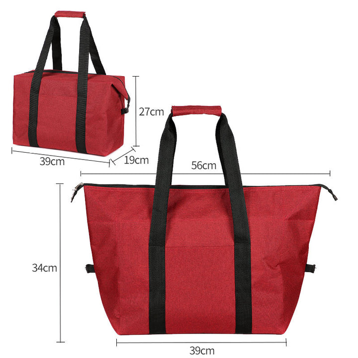 Insulated Multi-Compartment Cooler Tote