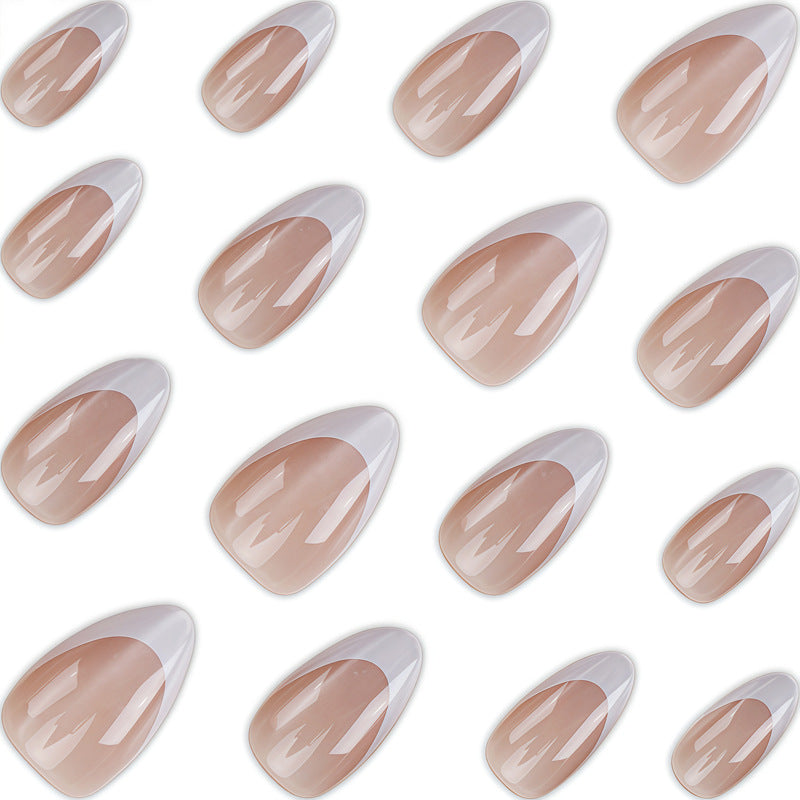 Elegant French Tip Press-On Nail Design Kalsten