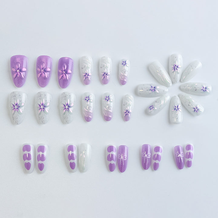 Decorative Floral Press-On Nail Collection Kalsten