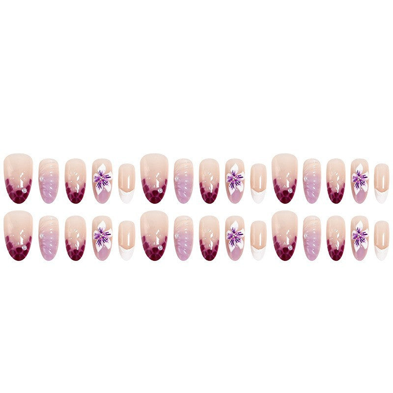 Floral Design Press-On Nail Set Kalsten