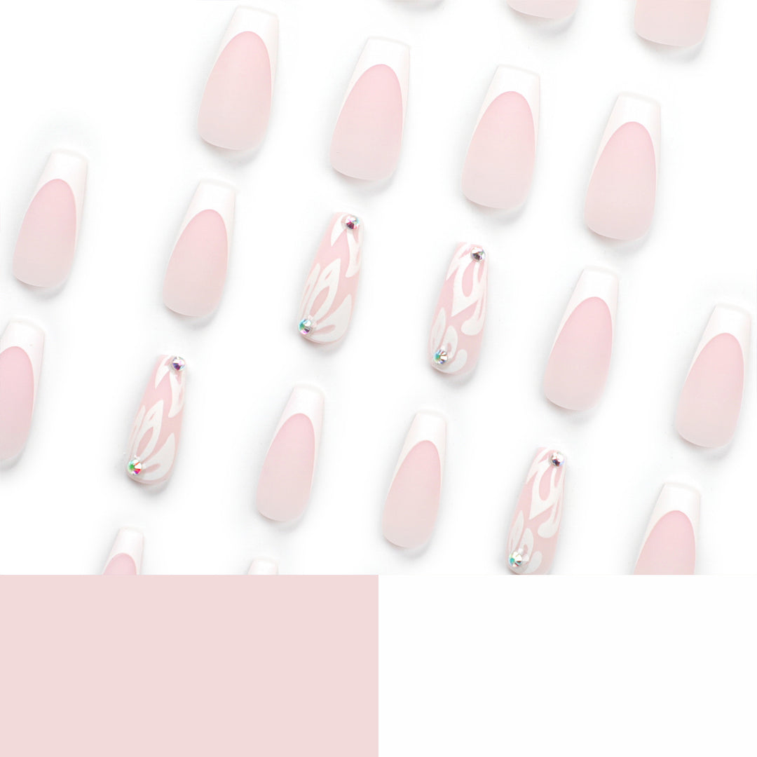 Artfully designed acrylic nails with elegant gradient Kalsten