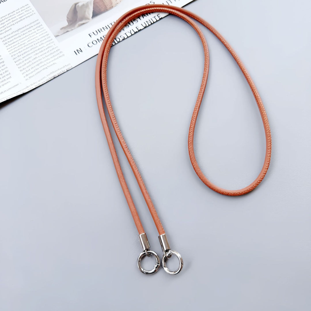 Premium Double-Ring Leather Lanyard Kalsten