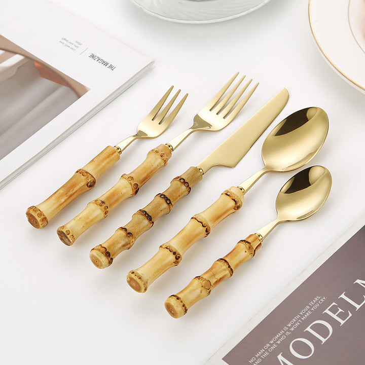 Bamboo Handle Salad Fork Kalsten