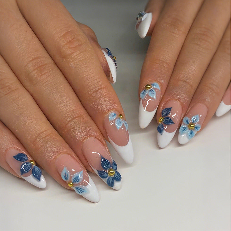 Creative nail art set with elaborate flower designs Kalsten