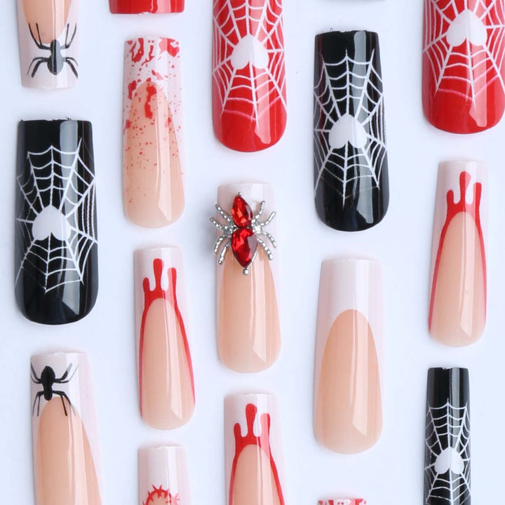 Creative Halloween-themed nail art Kalsten