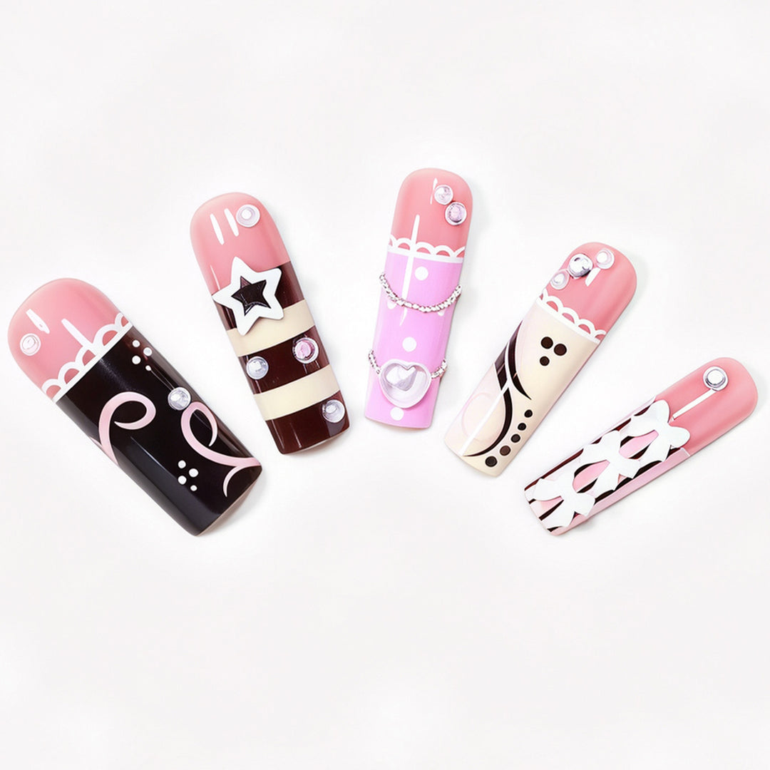 Artistic Statement Press-On Nail Design Kalsten