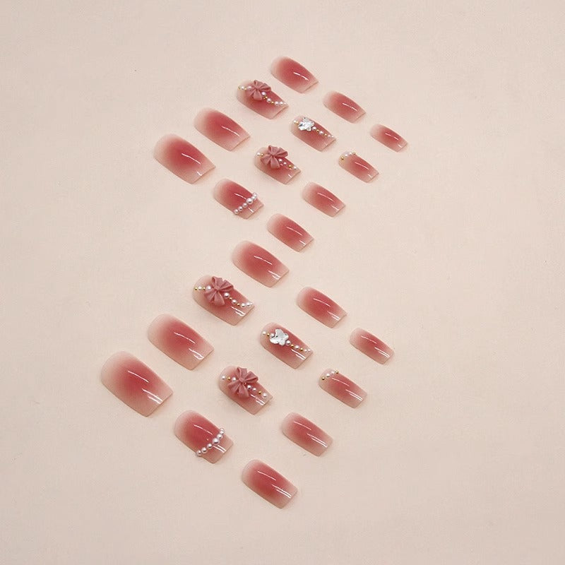 Artificial nails with perforated flower pattern Kalsten
