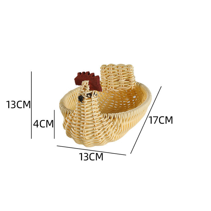 Decorative Woven Duck-Shaped Storage Basket Kalsten