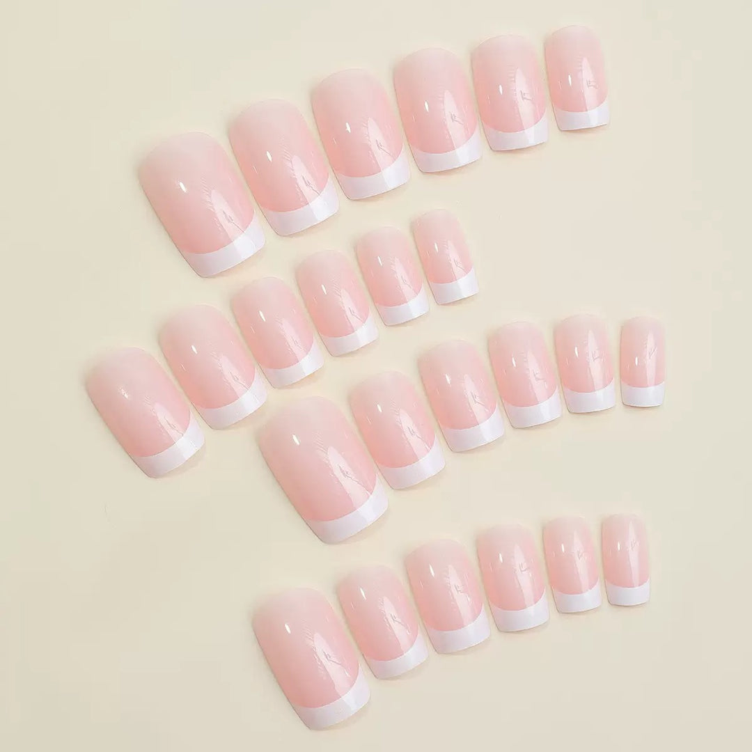 Elegant French Tip Press-On Nails Set