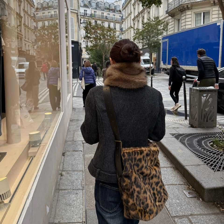 Contemporary Faux Fur Handbag