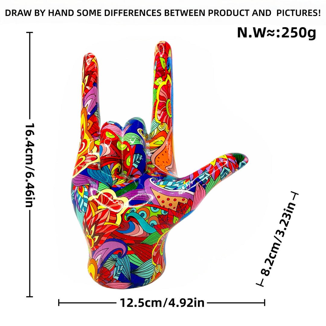 Colorful Hand Sculpture Kalsten