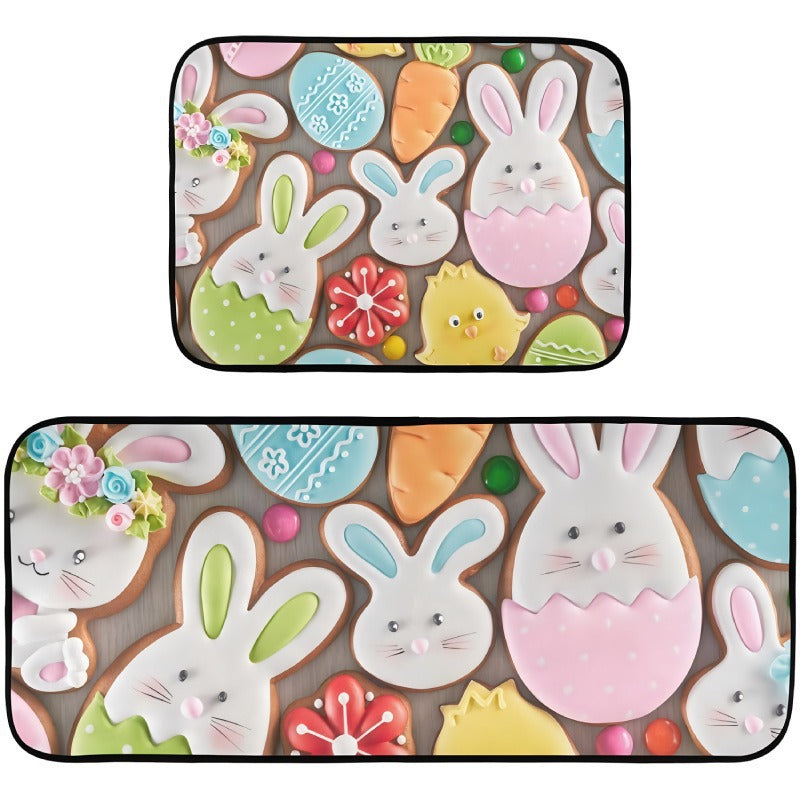 Decorative Bunny Print Runner Mat Kalsten