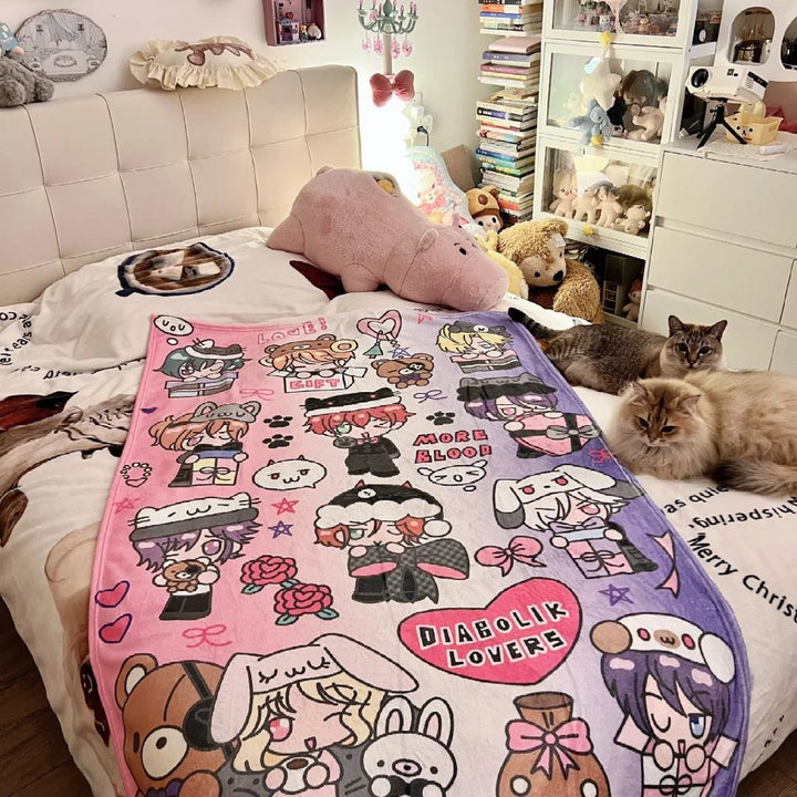 Character-Themed Plush Throw Blanket
