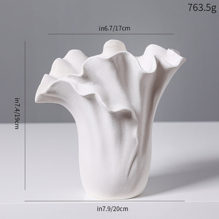 Artistic Ceramic Wave Vase