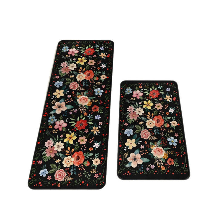 Floral Design Kitchen Runner Mat