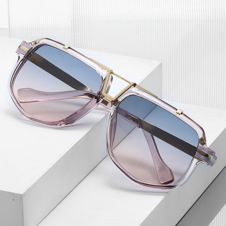 Chic Geometric Square Frame Sunglasses Kalsten