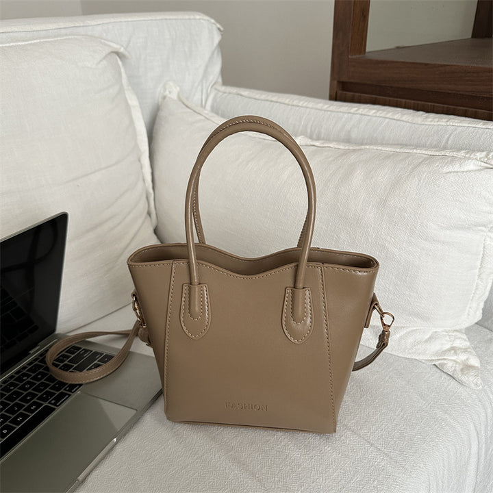 Luxurious Structured Handheld Satchel