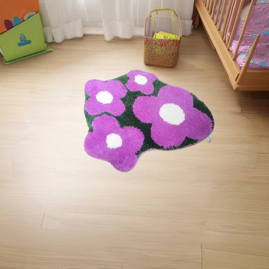 Floral Shaped Bathroom Rug Kalsten
