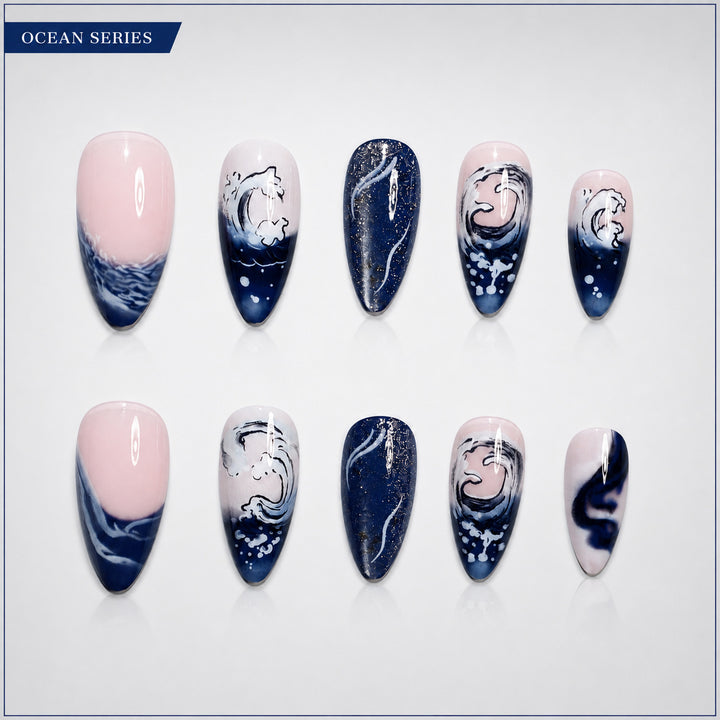 Premium Nail Set with Maritime Design Kalsten