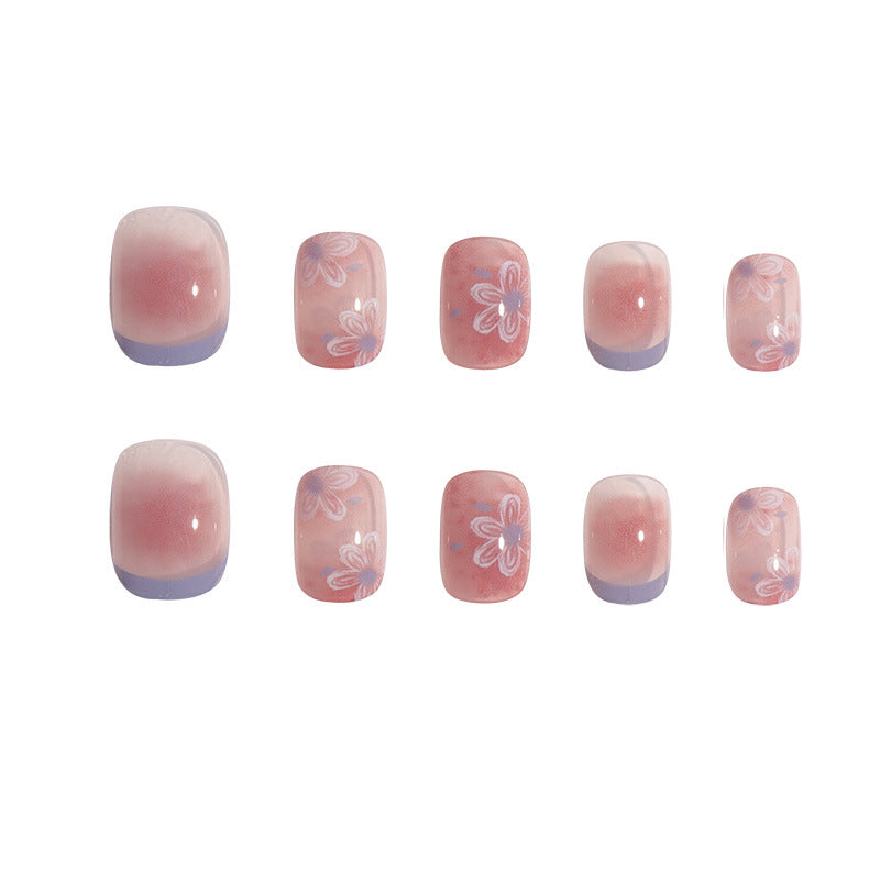 Floral-Design Press-On Nails Kalsten