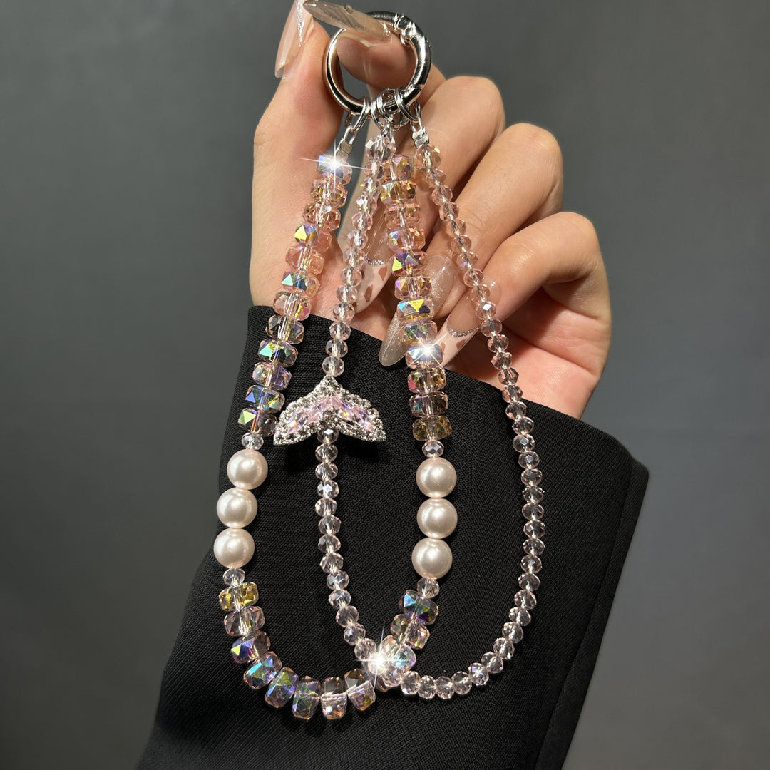 Elegant Beaded Charm Keychain Kalsten 1790135859
