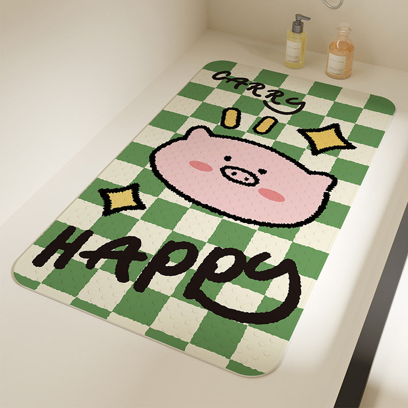 Cute Cat-Themed Bath Mat Kalsten
