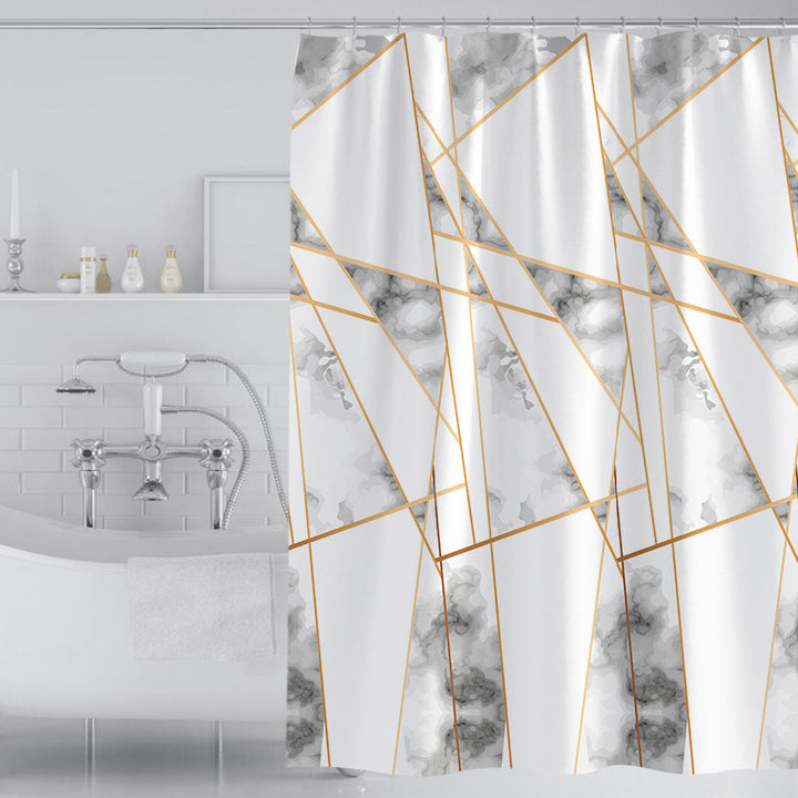 Women's Artistic Geometric Shower Curtain Kalsten