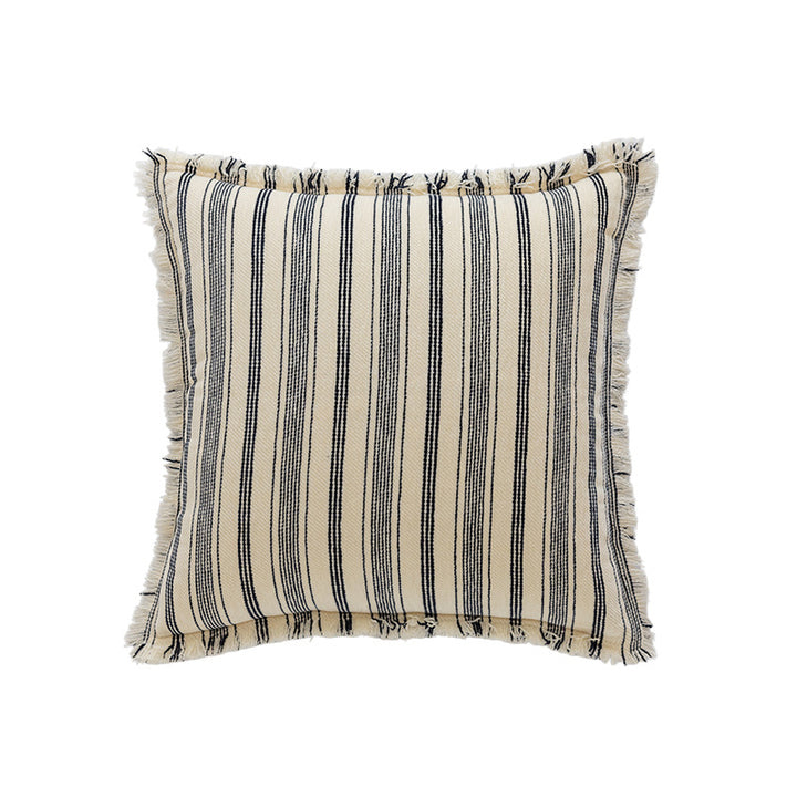 Textured Striped Throw Pillow