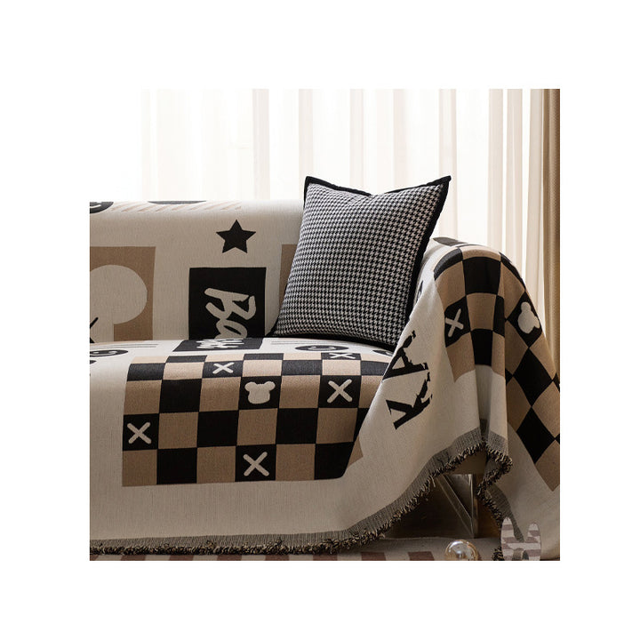 Playful Graphic Art Sofa Throw Blanket