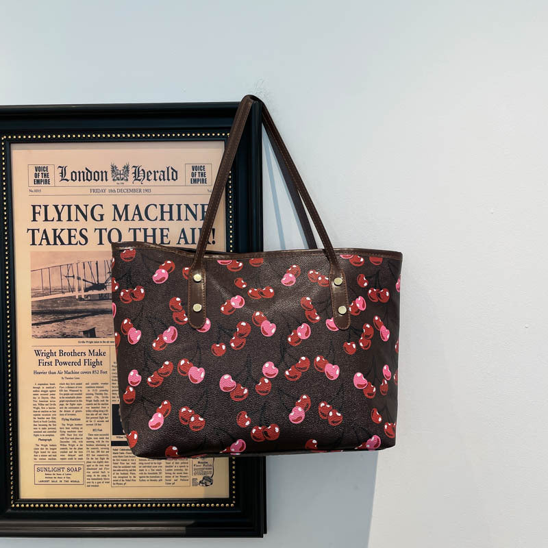 WoPlayful Cherry Patterned Tote Bag Kalsten