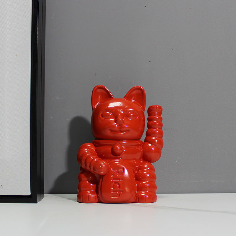 Playful Cat Figurine