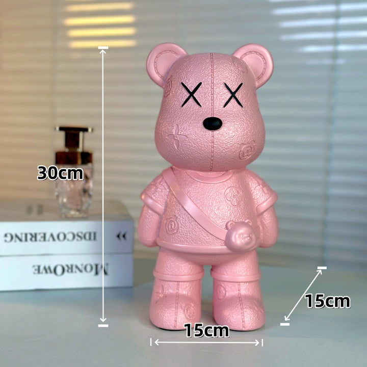 Artistic Bear Figurine for Home Decor Display