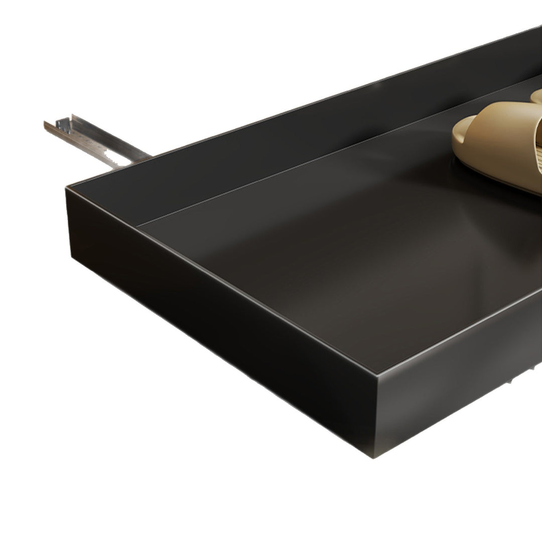 Under-Cabinet Slim Pull-Out Shoe Drawer Organizer