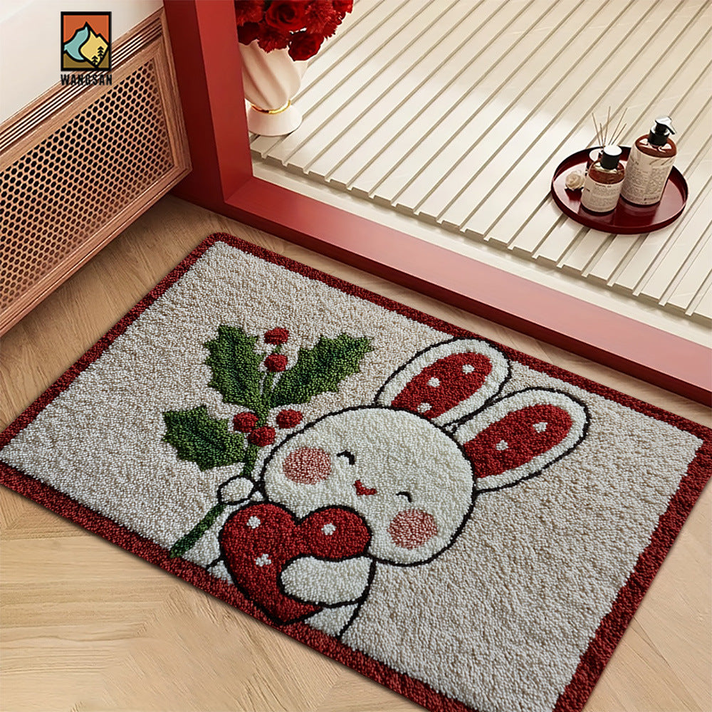 Plush Desert-Themed Bath Mat