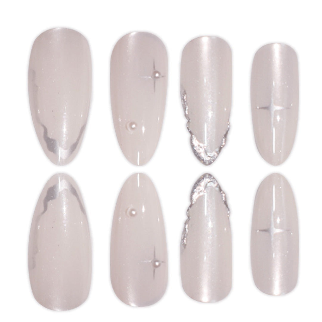 Elegant Stiletto Press-On Nail Art with Glossy Finish Kalsten