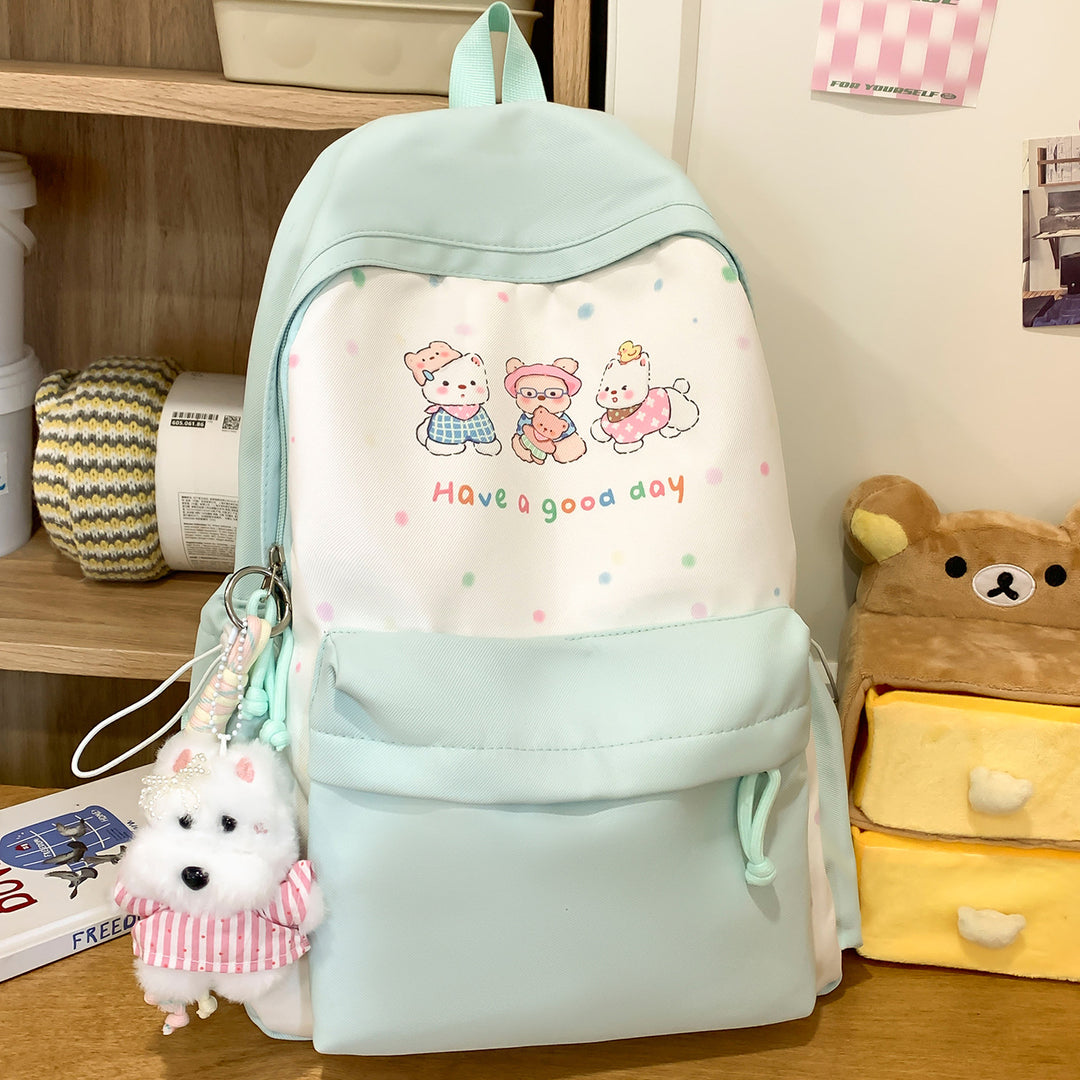Cute Illustrated Animal-Themed Backpack Kalsten