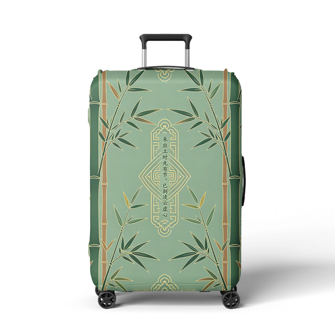 Women Hard Shell Suitcase in Elegant Bamboo Design Kalsten