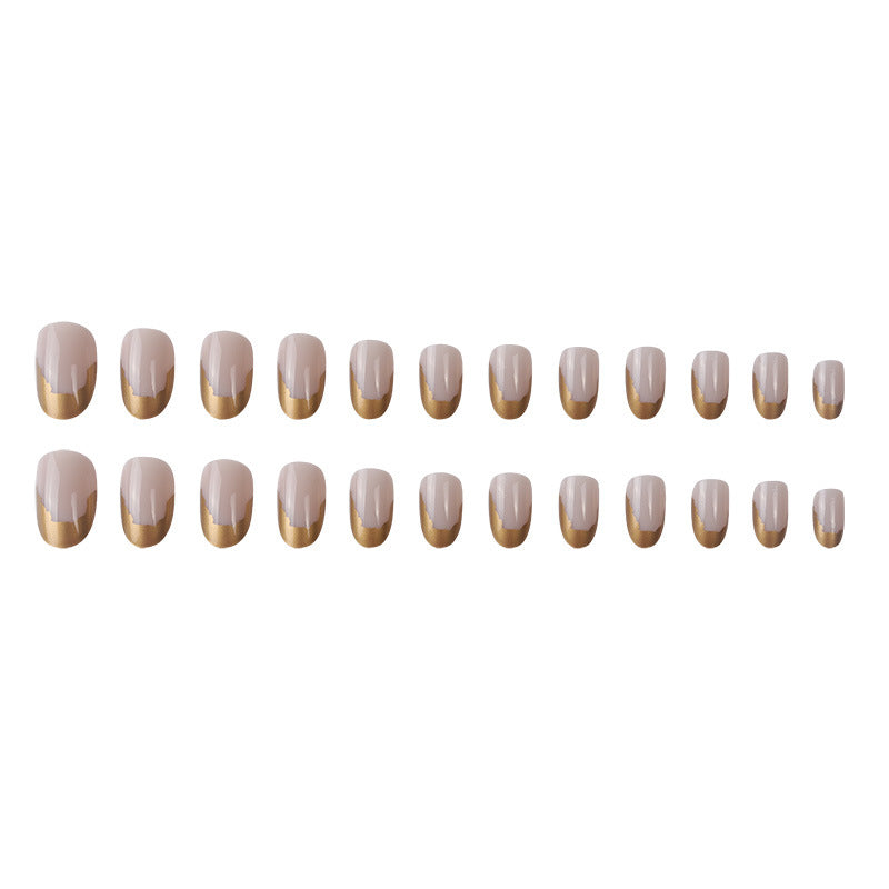 Elegant French Tip Gel Nail Extensions Kalsten