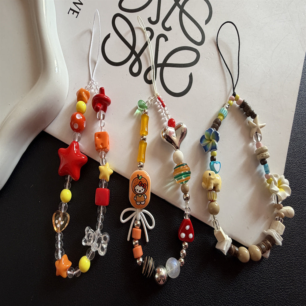 Colorful Beaded Charm Necklace Kalsten 1790135794