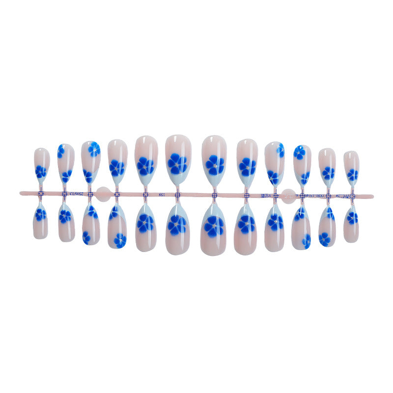 Floral Print Press-On Nail Set Kalsten
