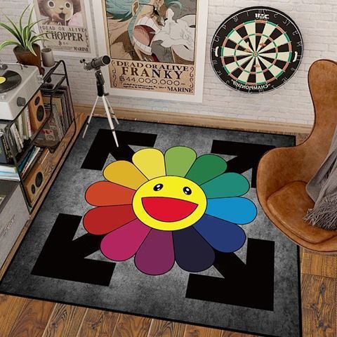 Artistic Flower Shaped Area Rug Kalsten
