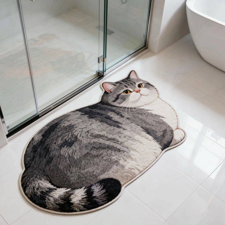 Cat Design Bath Mat Kalsten