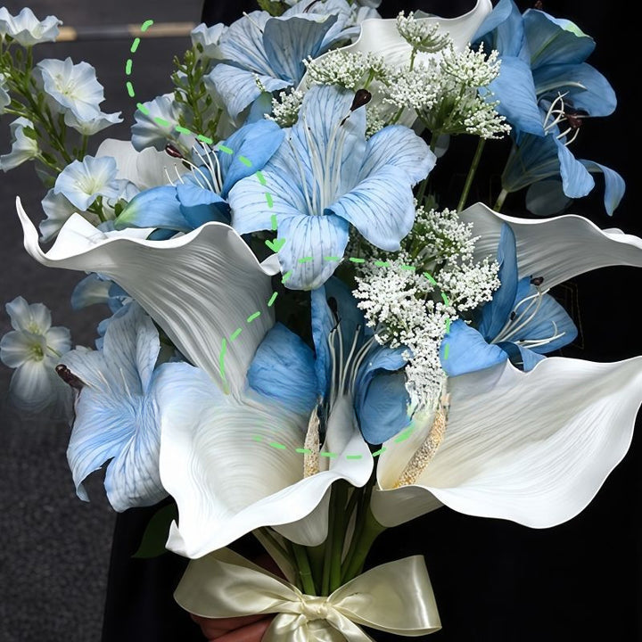 Elegant Faux Floral Bouquets with Realistic Accents